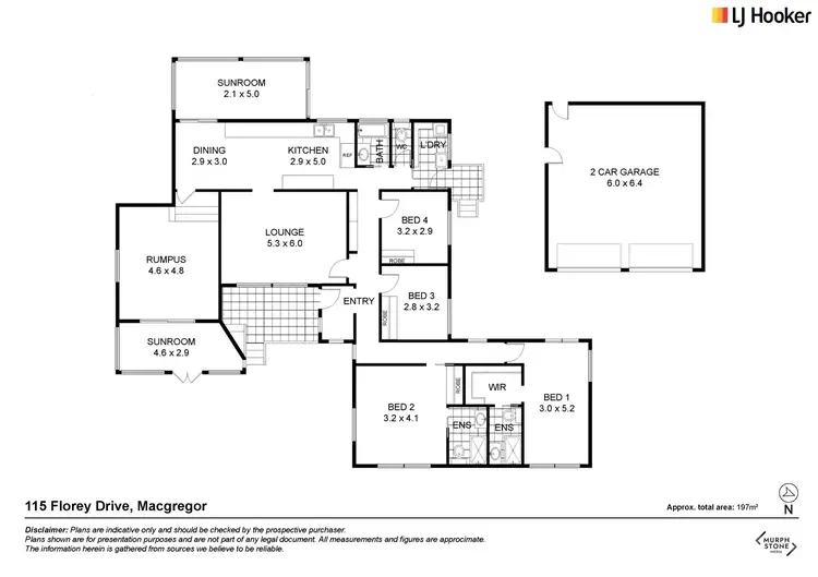 Floorplan of Homely house listing, 115 Florey Drive, Macgregor ACT 2615