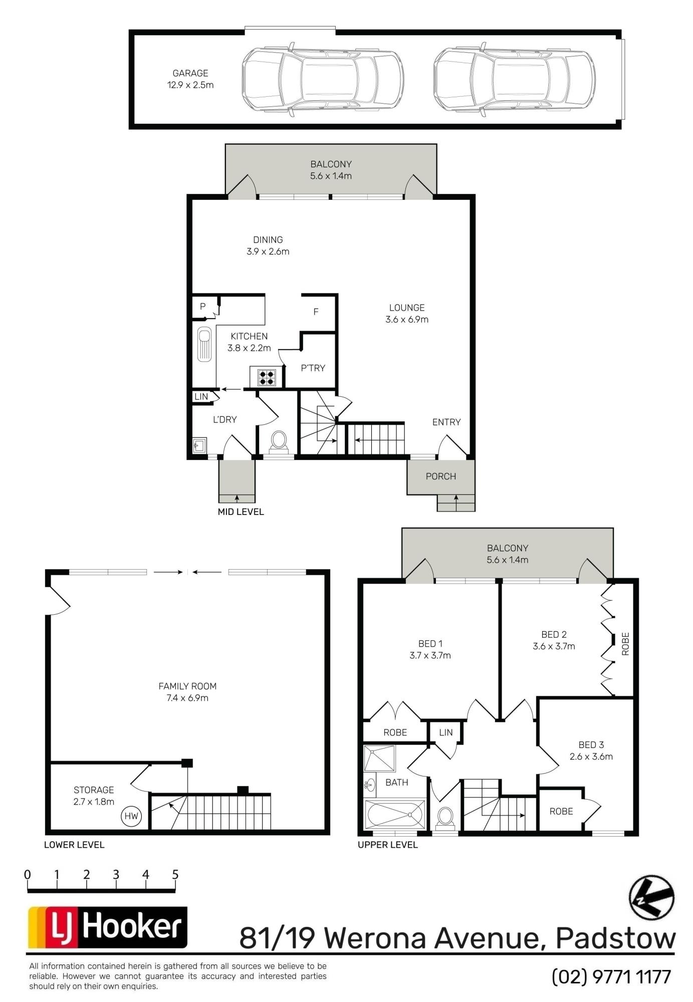 Floorplan of Homely townhouse listing, 81/19 Werona Avenue, Padstow NSW 2211