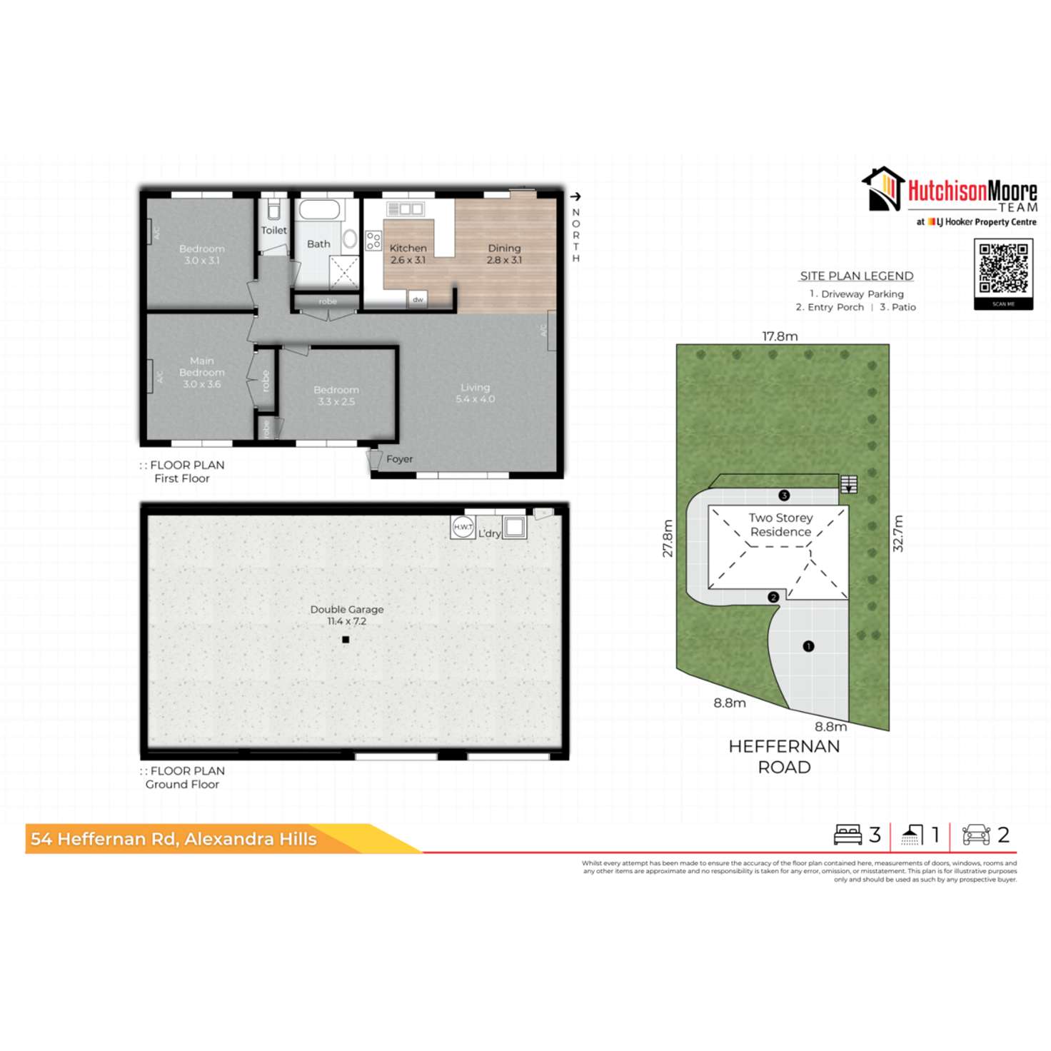 Floorplan of Homely house listing, 54 Heffernan Road, Alexandra Hills QLD 4161