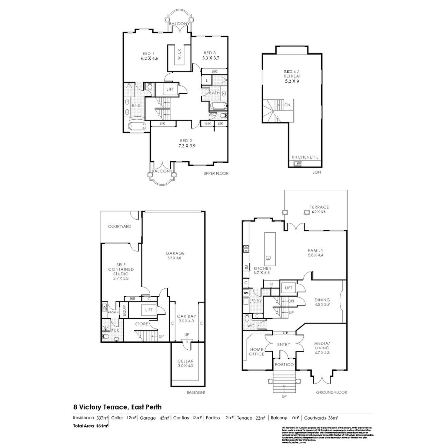 Floorplan of Homely house listing, 8 Victory Terrace, East Perth WA 6004