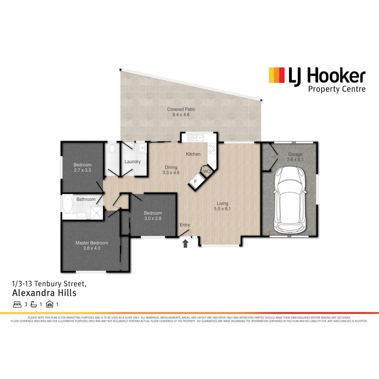 Floorplan of Homely house listing, 1/3-13 Tenbury Street, Alexandra Hills QLD 4161