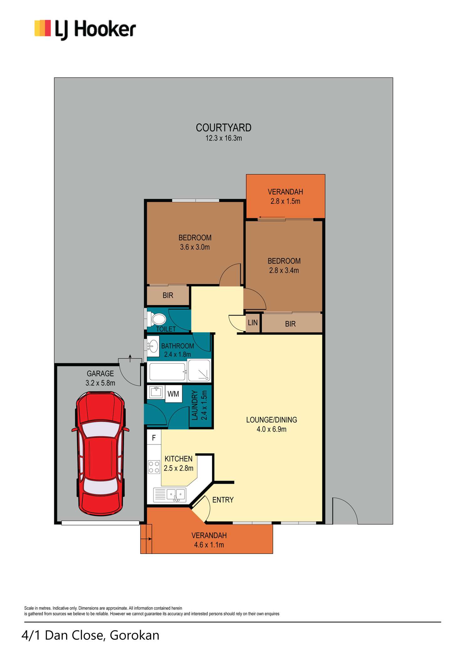 Floorplan of Homely house listing, Unit 4/1 Dan Close, Gorokan NSW 2263