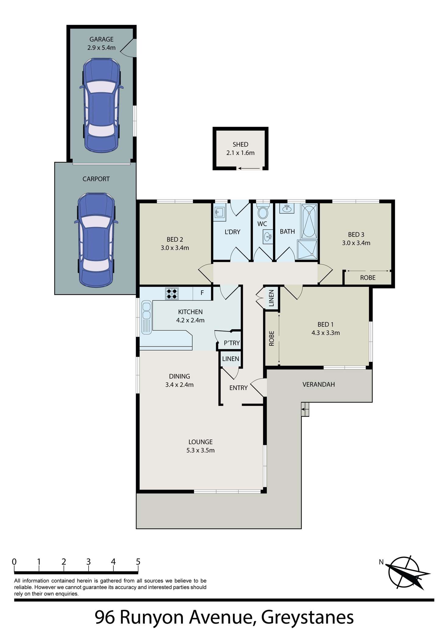 Floorplan of Homely house listing, 96 Runyon Avenue, Greystanes NSW 2145
