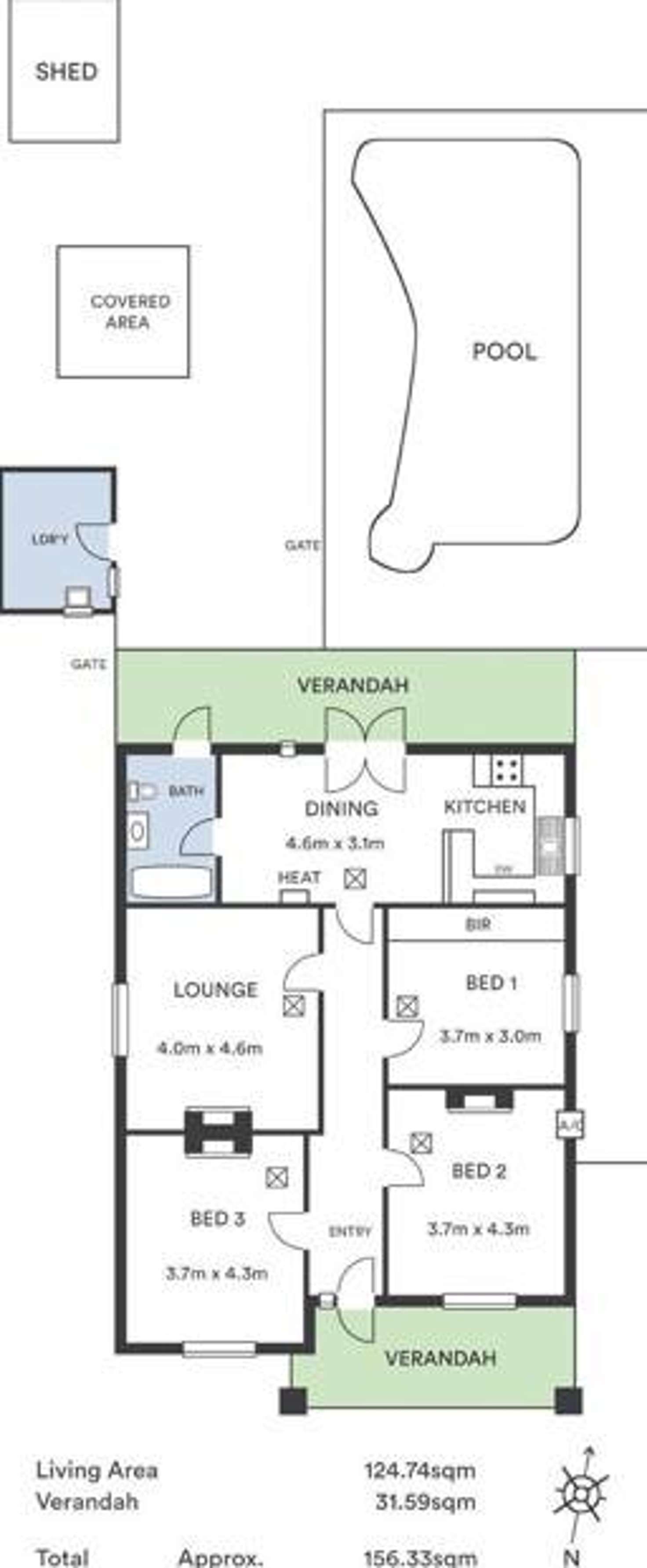 Floorplan of Homely house listing, 34 Gloucester Street, Prospect SA 5082