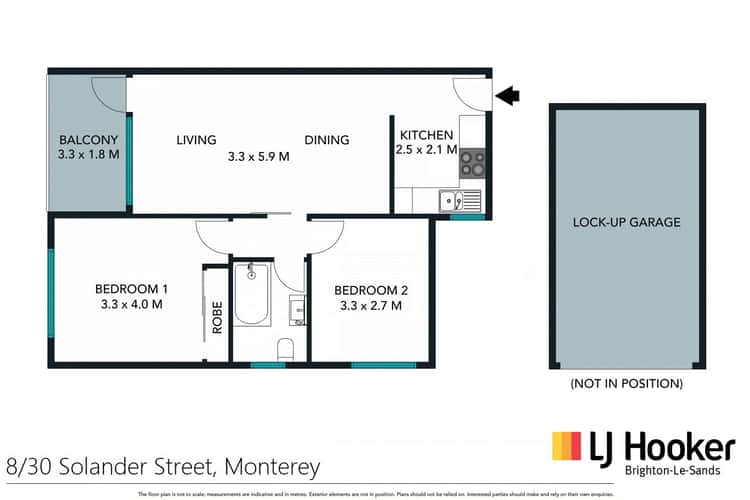 Floorplan of Homely unit listing, 8/30 Solander Street, Monterey NSW 2217