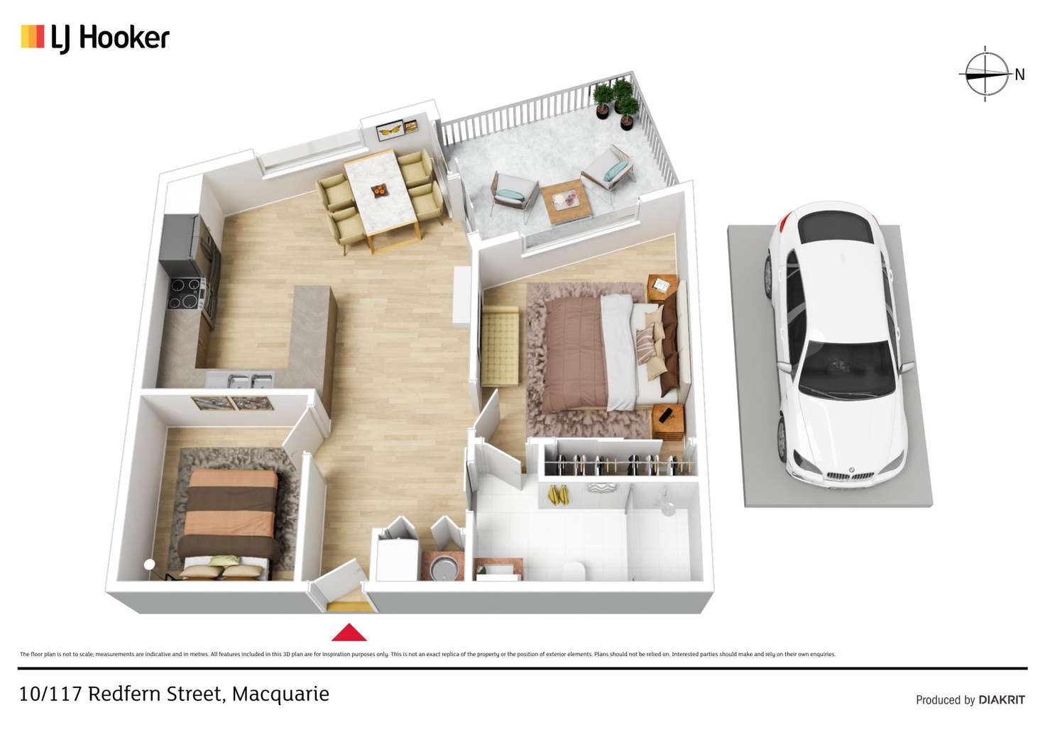 Floorplan of Homely unit listing, 10/117 Redfern Street, Macquarie ACT 2614