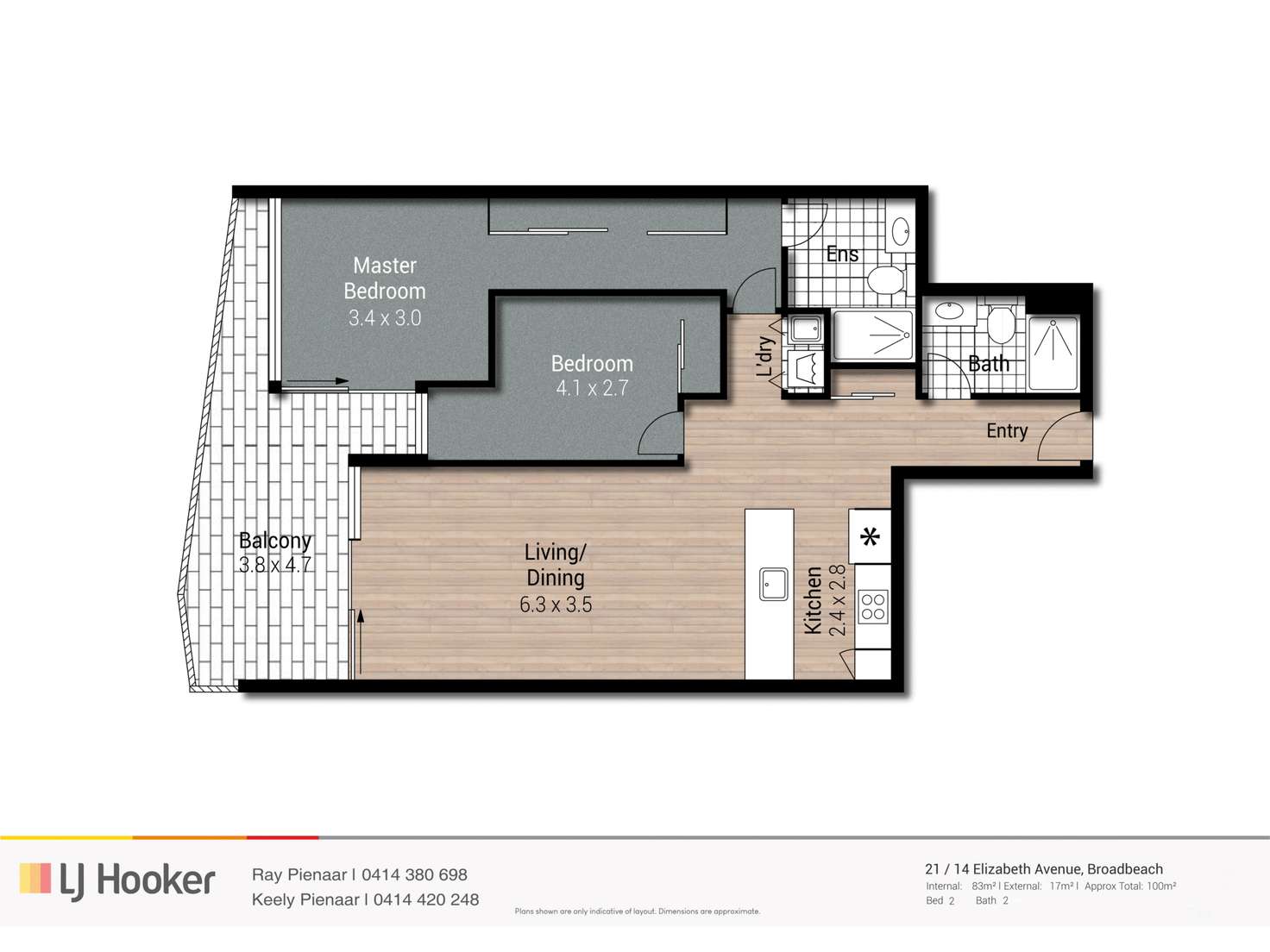 Floorplan of Homely apartment listing, 21/14 Elizabeth Avenue, Broadbeach QLD 4218