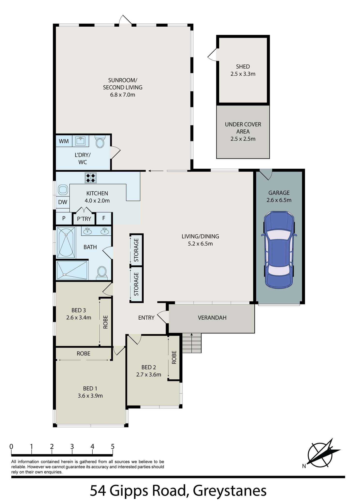 Floorplan of Homely house listing, 54 Gipps Road, Greystanes NSW 2145