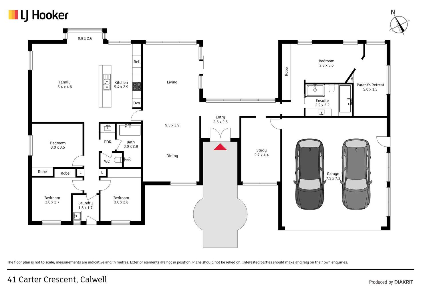 Floorplan of Homely house listing, 41 Carter Crescent, Calwell ACT 2905