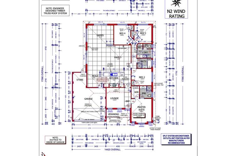 Floorplan of Homely house listing, 7 Moonbrook Way, Meadow Springs WA 6210
