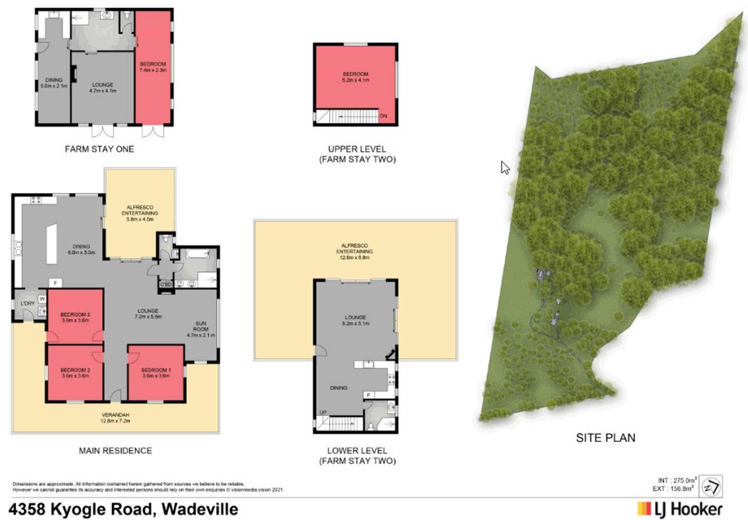 Floorplan of Homely lifestyle listing, 4358 Kyogle Road, Wadeville NSW 2474