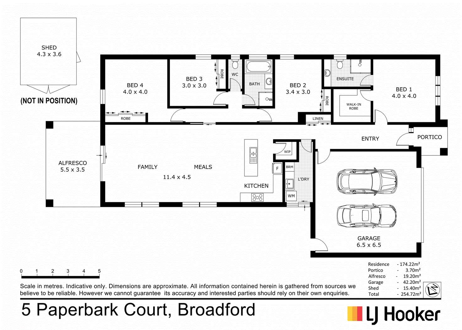 Floorplan of Homely house listing, 5 Paperbark Court, Broadford VIC 3658
