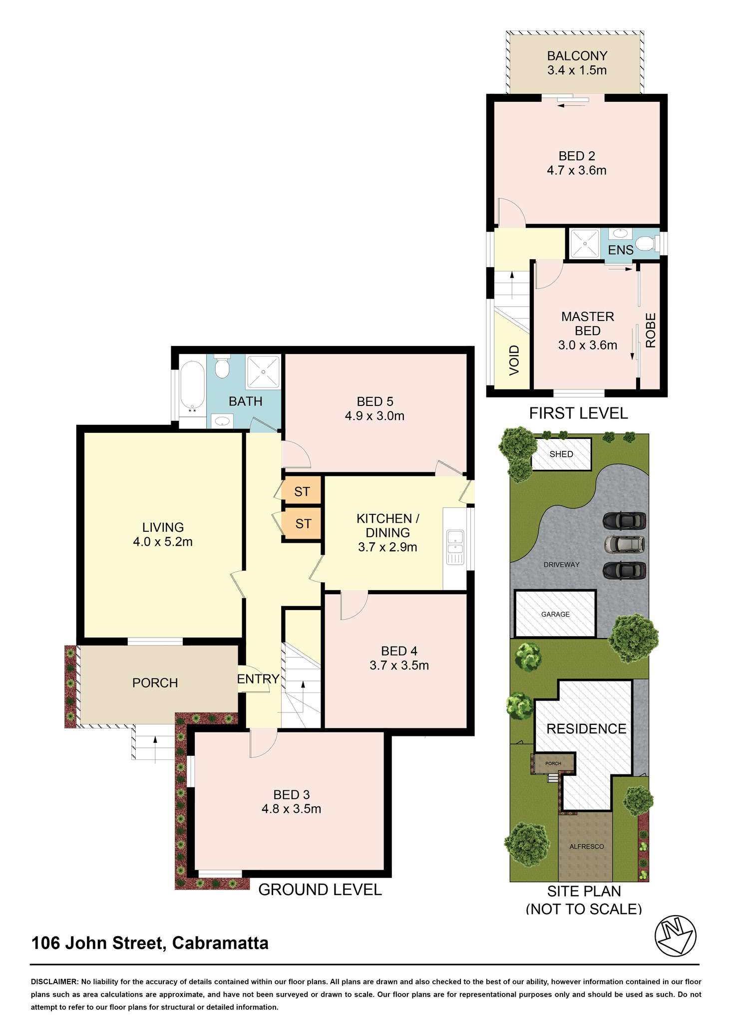 Floorplan of Homely house listing, 106 + 108 John St, Cabramatta NSW 2166