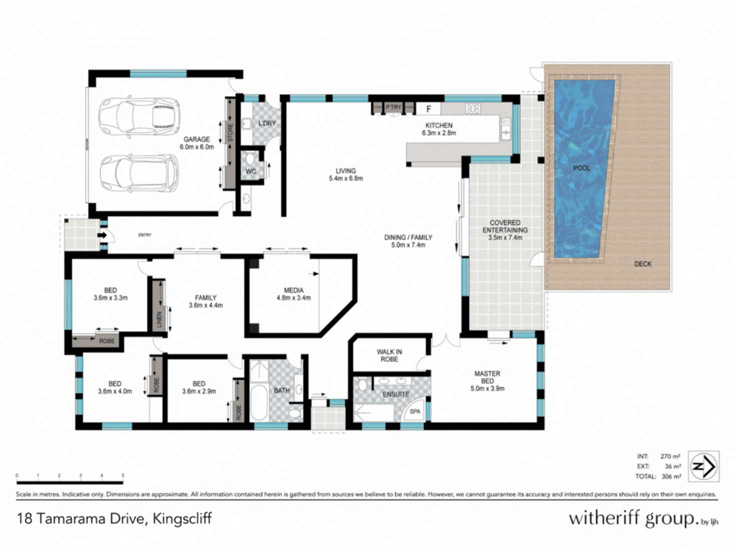 Floorplan of Homely house listing, 18 Tamarama Drive, Kingscliff NSW 2487