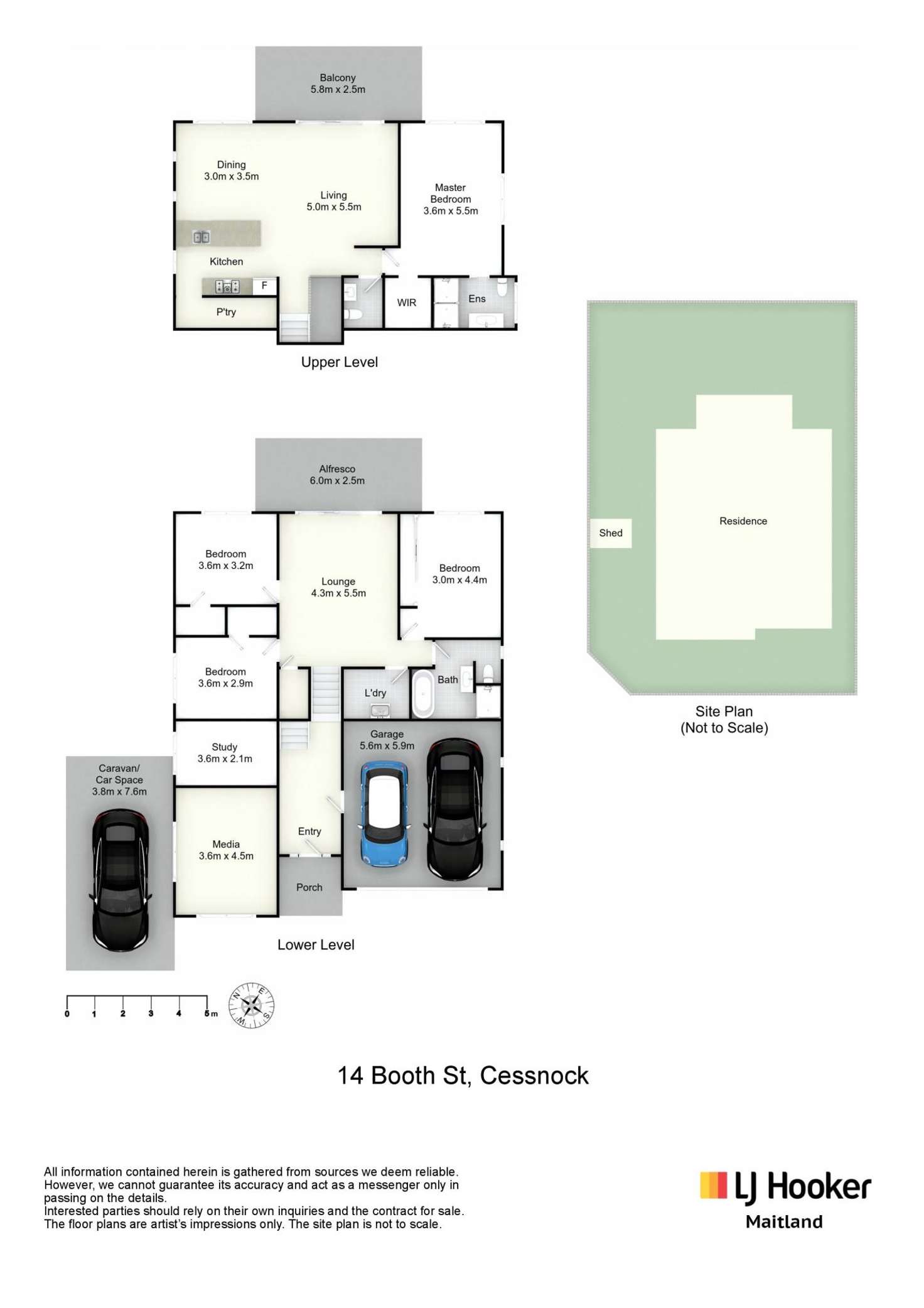 Floorplan of Homely house listing, 14 Booth Street, Cessnock NSW 2325