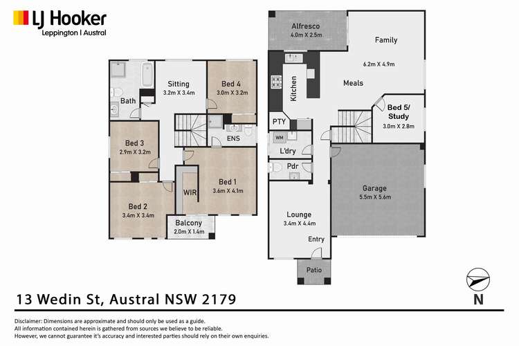 Floorplan of Homely house listing, 13 Wedin Street, Austral NSW 2179