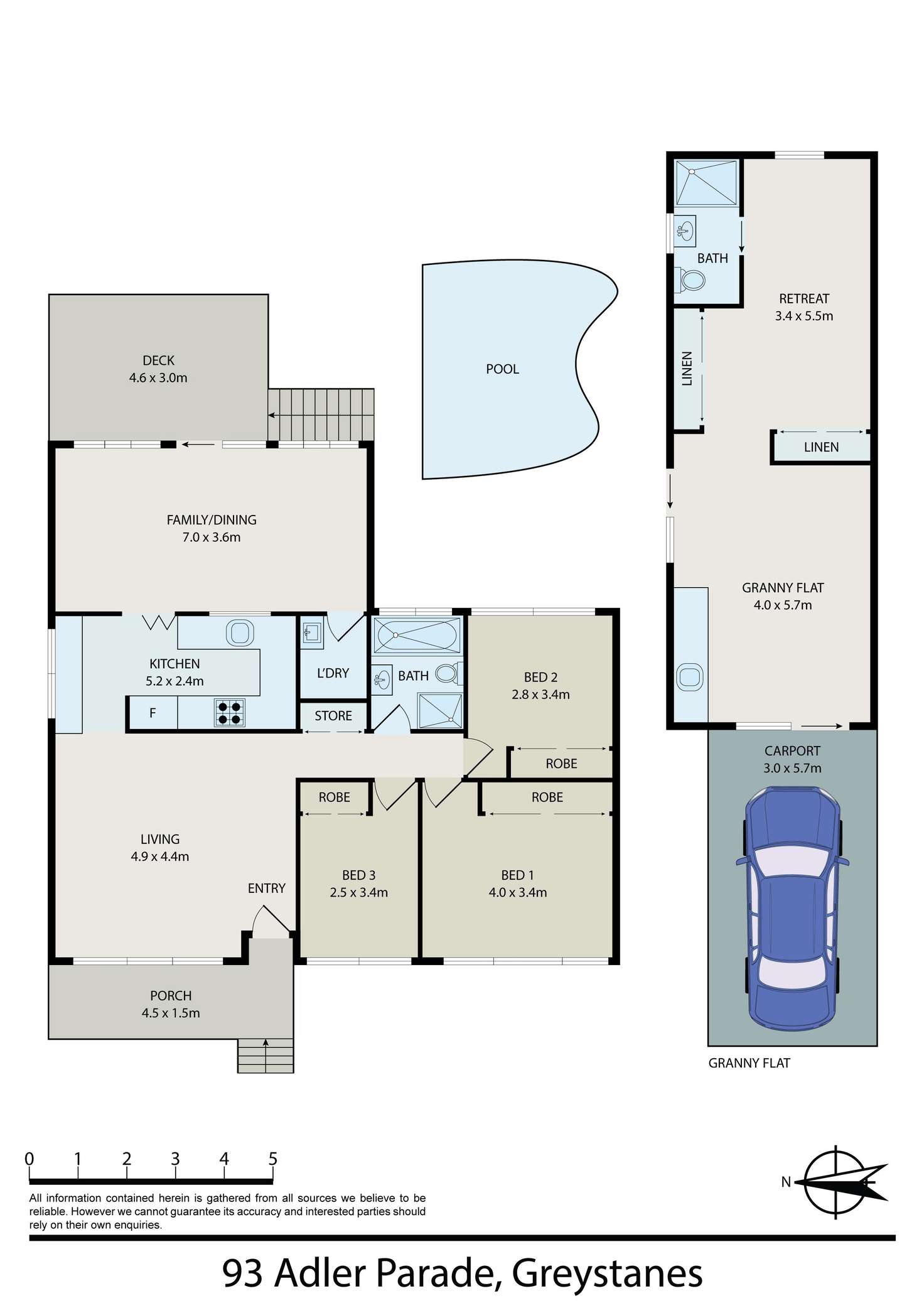 Floorplan of Homely house listing, 93 Adler Parade, Greystanes NSW 2145