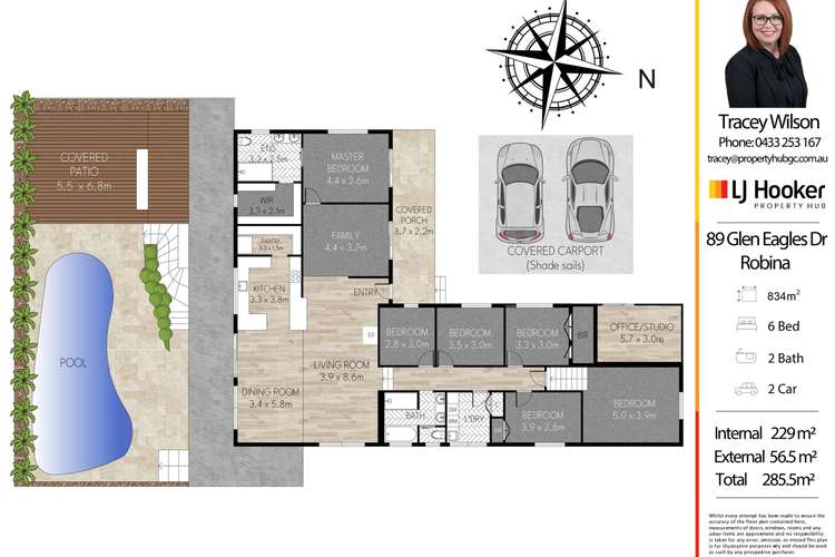 Floorplan of Homely house listing, 89 Glen Eagles Drive, Robina QLD 4226