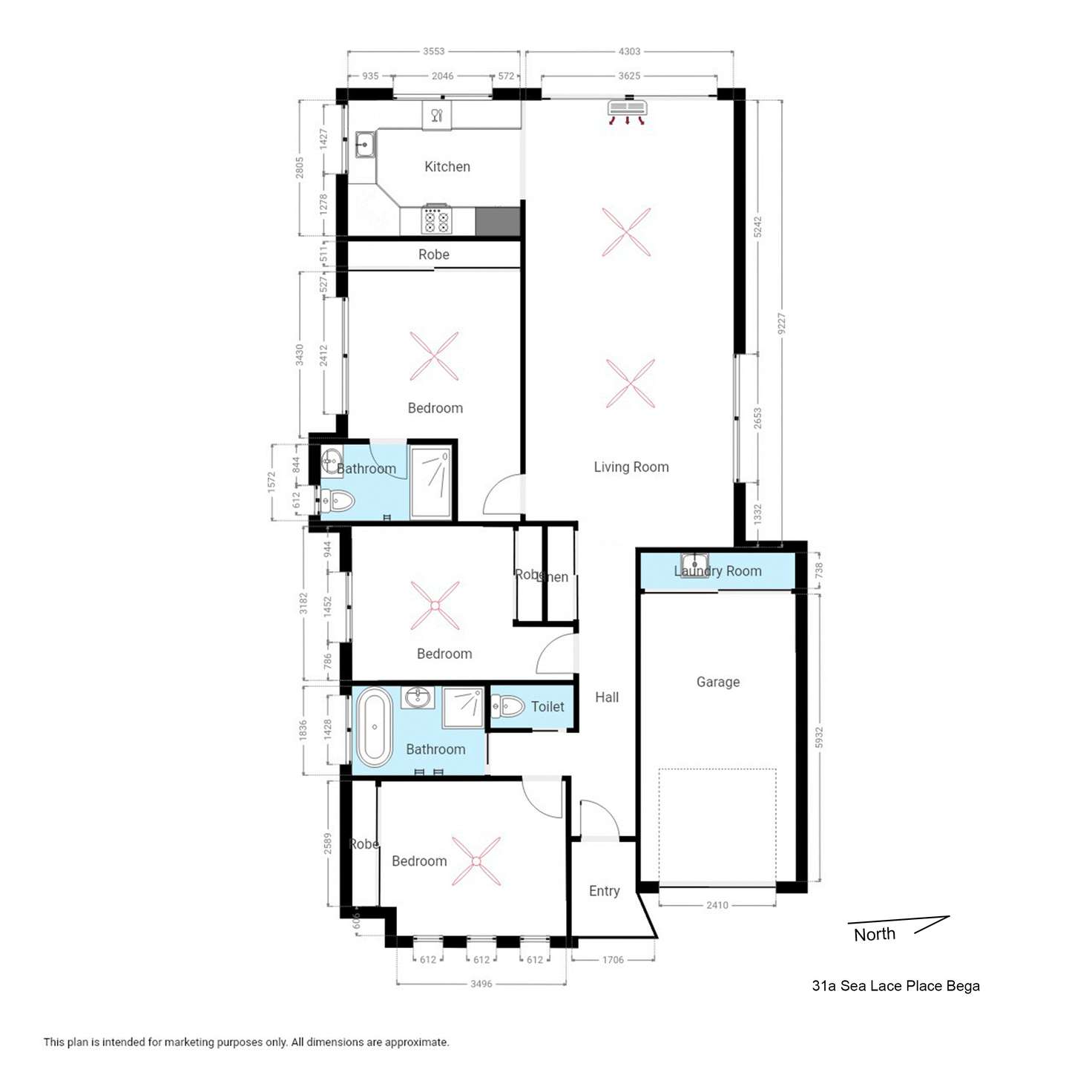 Floorplan of Homely house listing, 31a Sea Lace Place, Bega NSW 2550