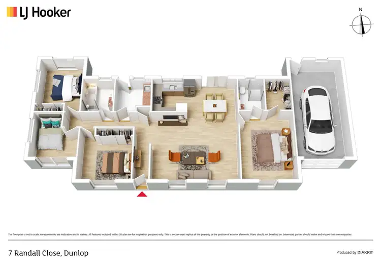 Floorplan of Homely house listing, 7 Randall Close, Dunlop ACT 2615