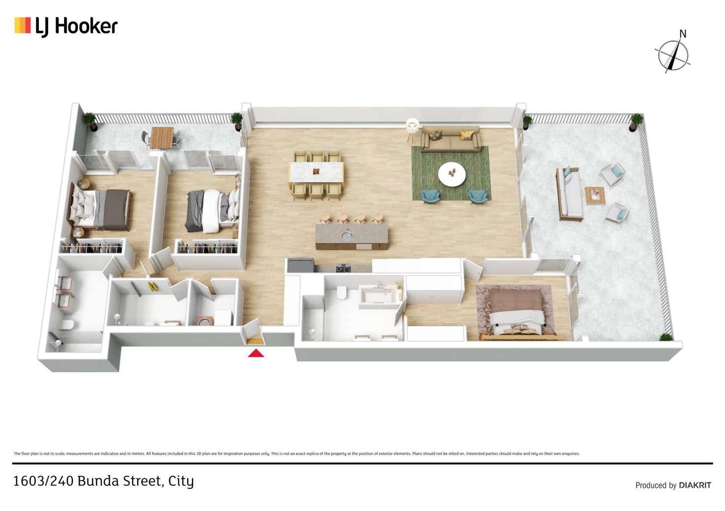 Floorplan of Homely apartment listing, 1603/240 Bunda Street, City ACT 2601