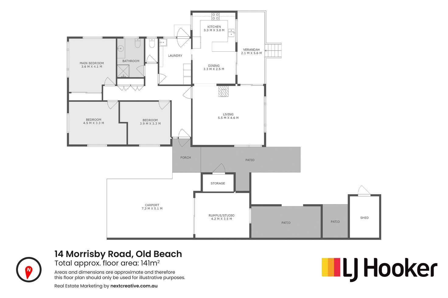 Floorplan of Homely house listing, 14 Morrisby Road, Old Beach TAS 7017