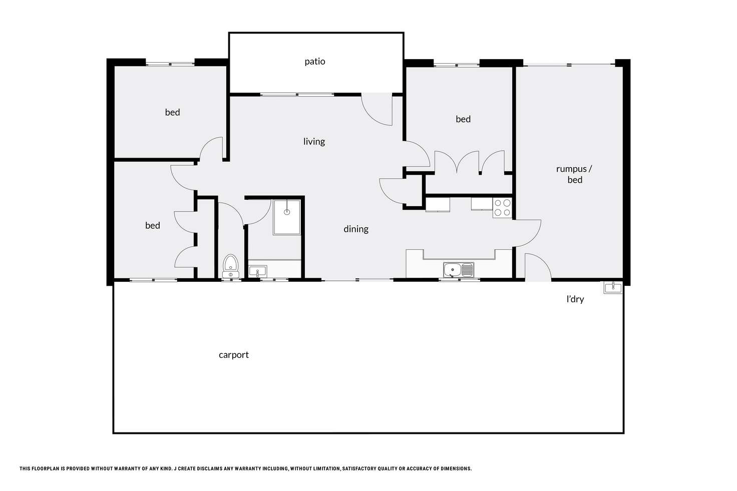 Floorplan of Homely house listing, 3 Grevillea Street, Mooroobool QLD 4870