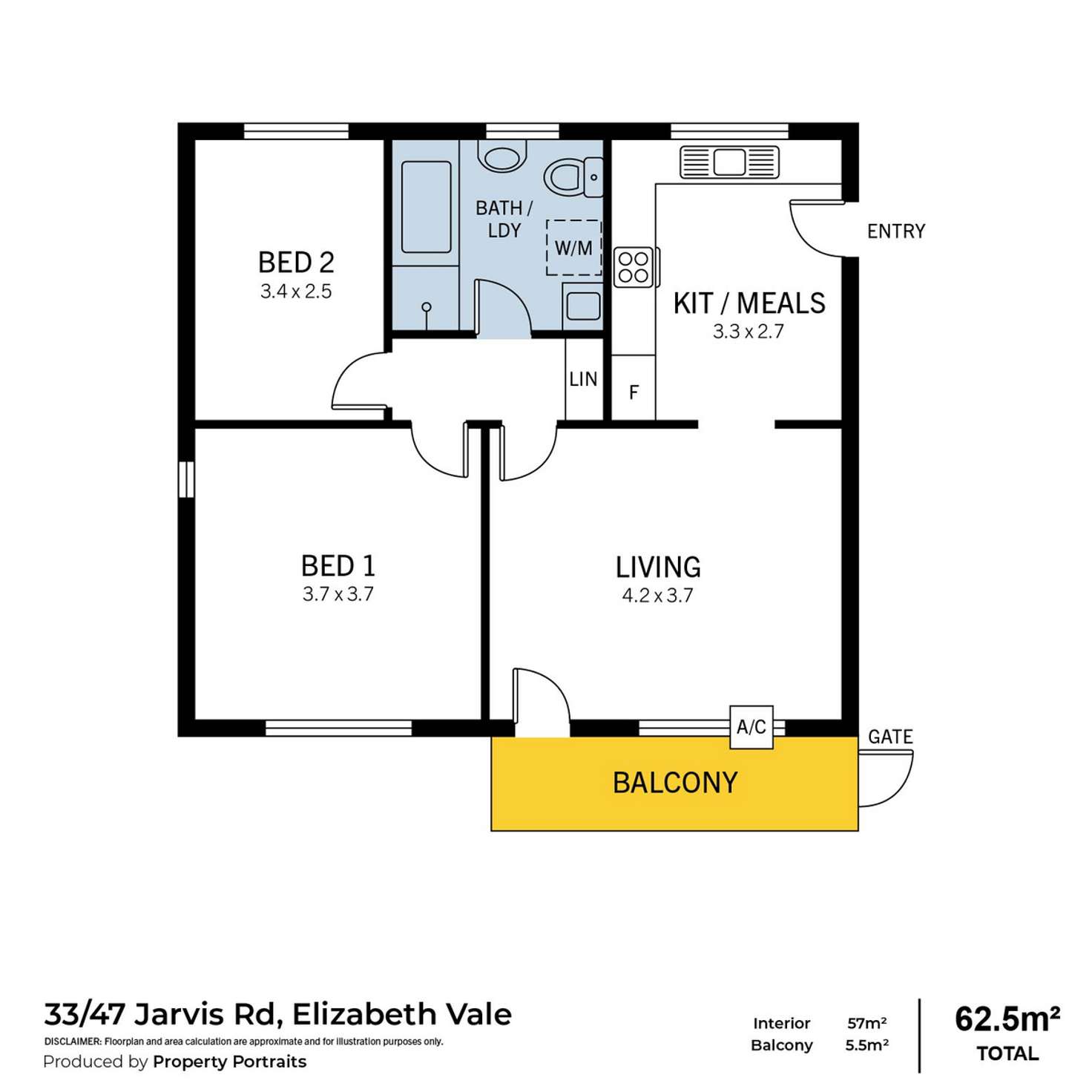 Floorplan of Homely house listing, 33/47 Jarvis Road, Elizabeth Vale SA 5112