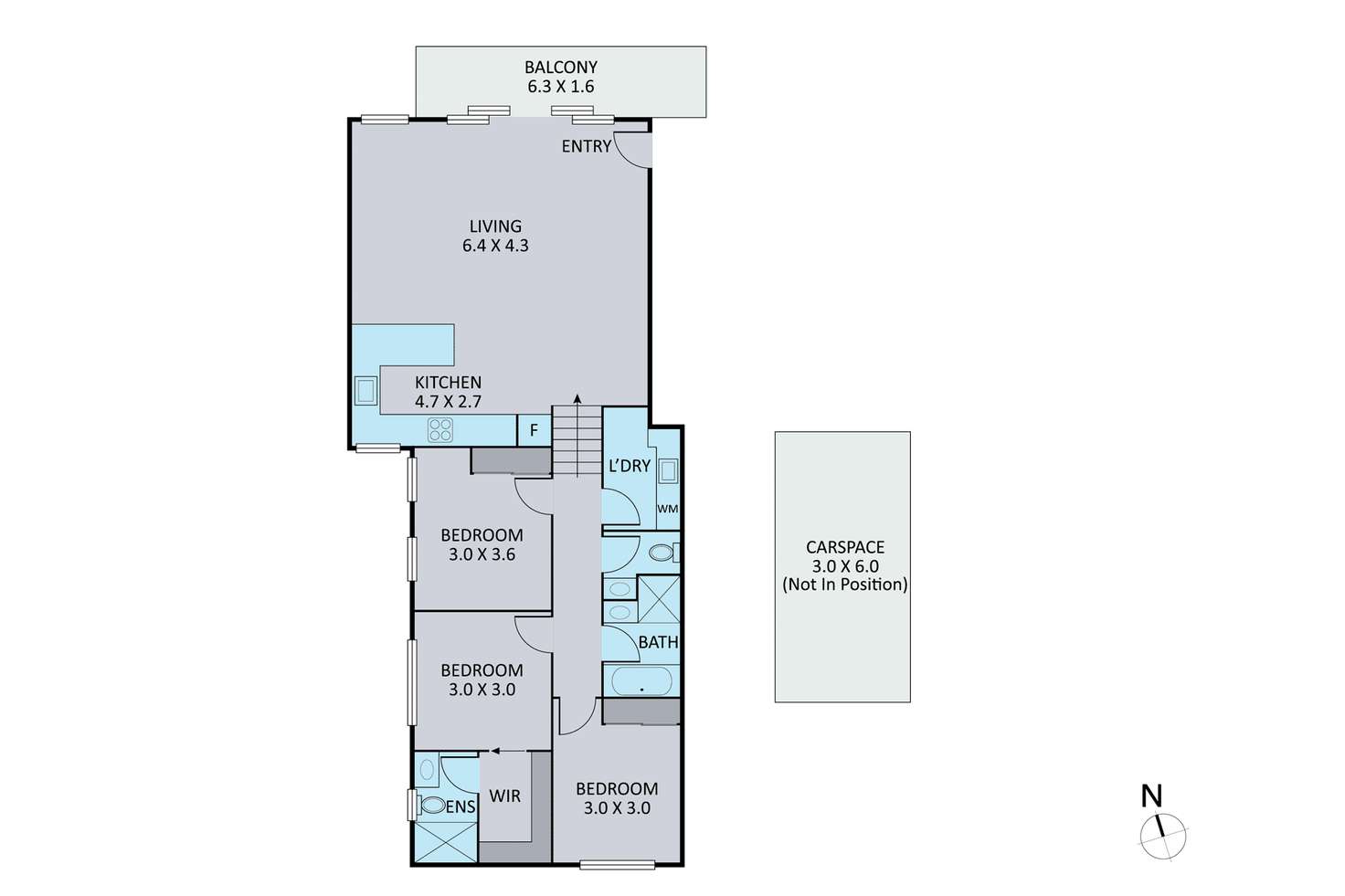 Floorplan of Homely unit listing, 102/1168 Burwood Hwy, Upper Ferntree Gully VIC 3156