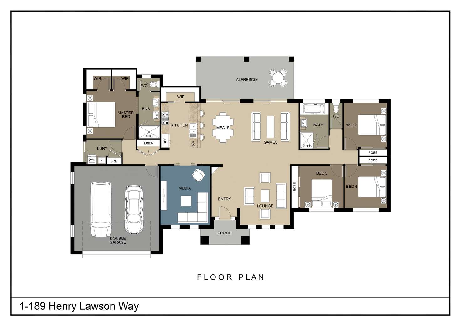 Floorplan of Homely house listing, 1-189 Henry Lawson Way, Young NSW 2594