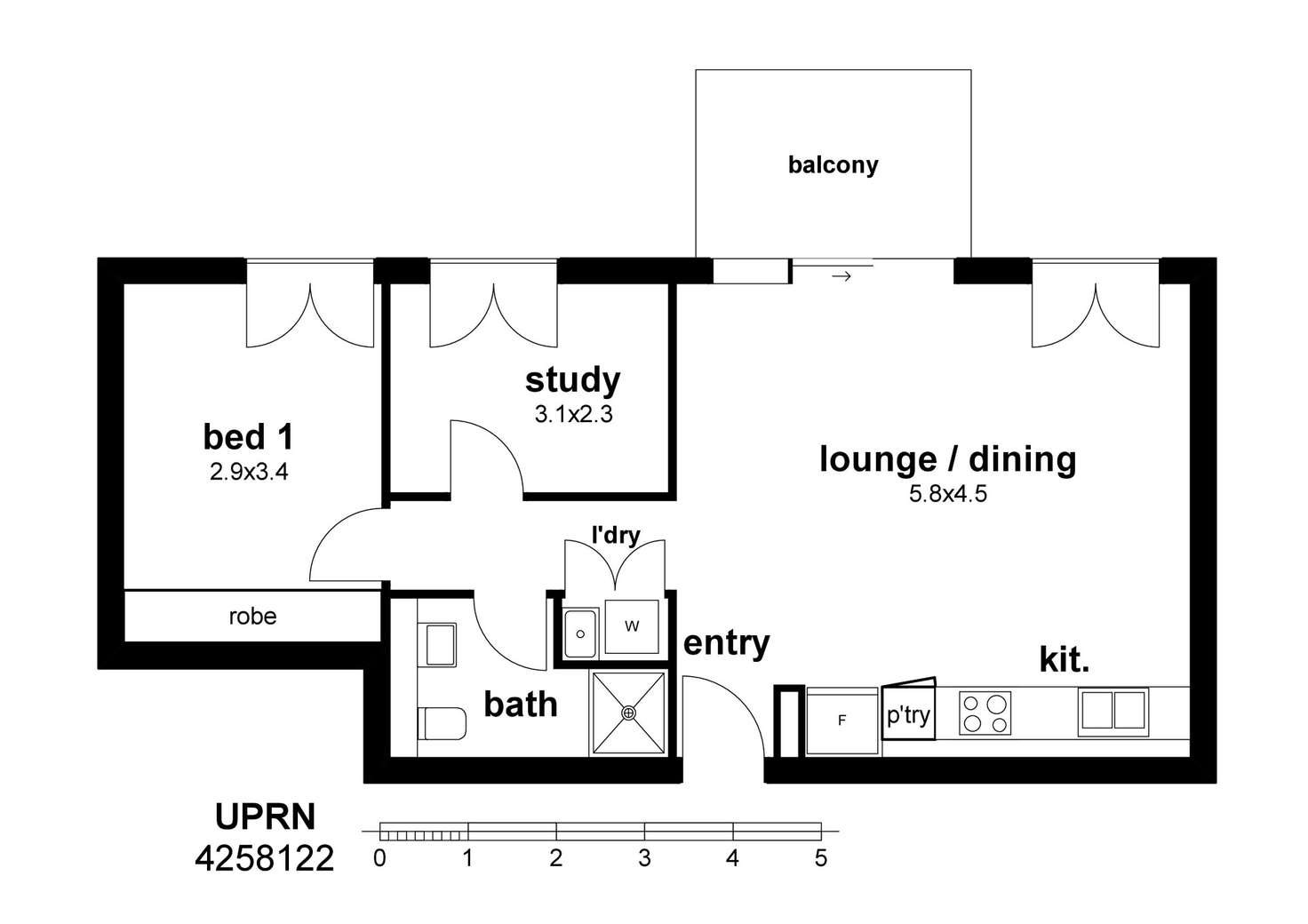 Floorplan of Homely apartment listing, Kerridge Street, Kingston ACT 2604