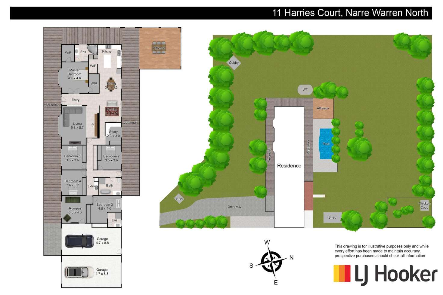 Floorplan of Homely house listing, 11 Harries Court, Narre Warren North VIC 3804