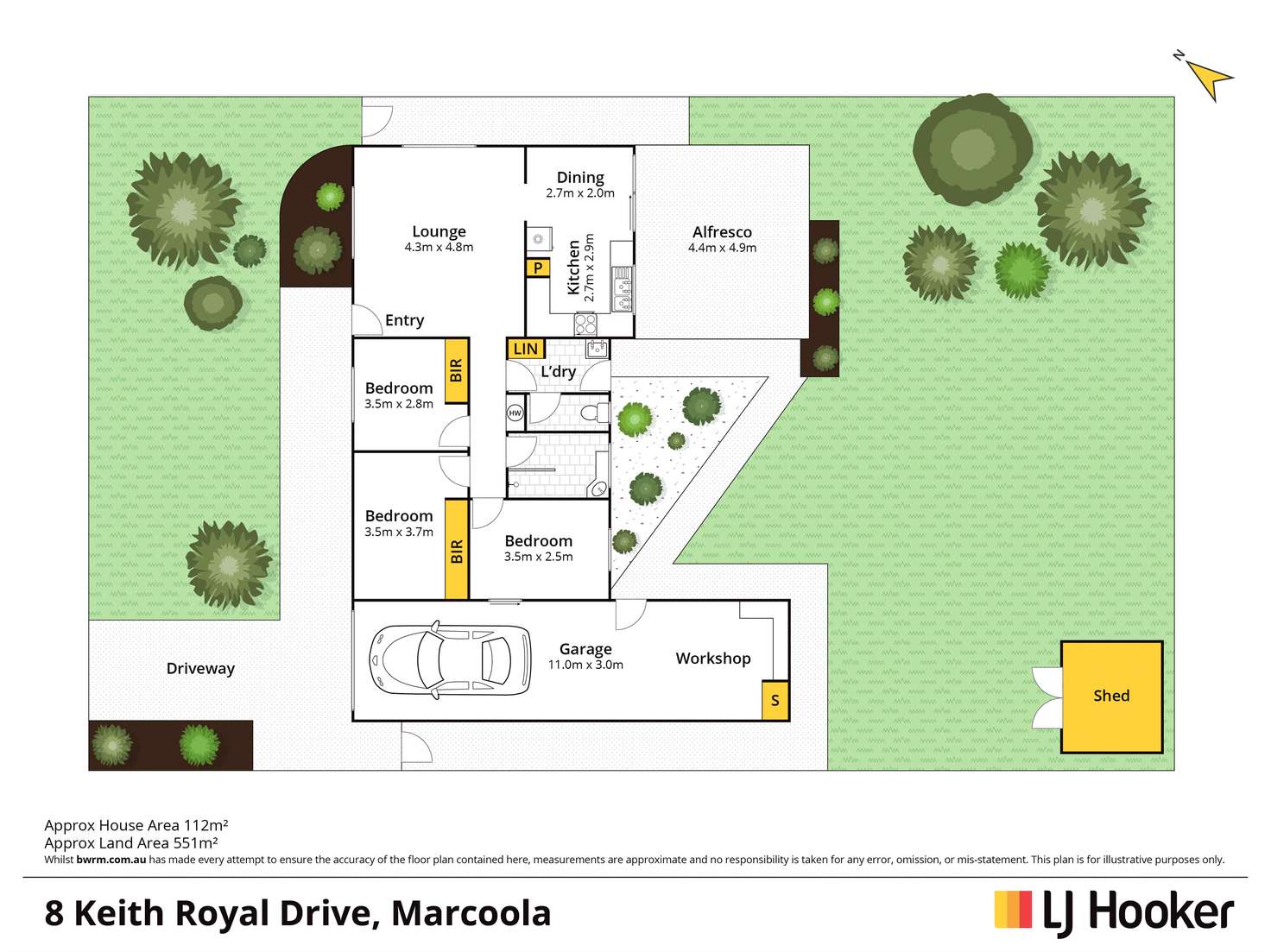 Floorplan of Homely house listing, 8 Keith Royal Drive, Marcoola QLD 4564