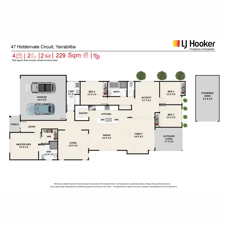 Floorplan of Homely house listing, 47 Hiddenvale Circuit, Yarrabilba QLD 4207