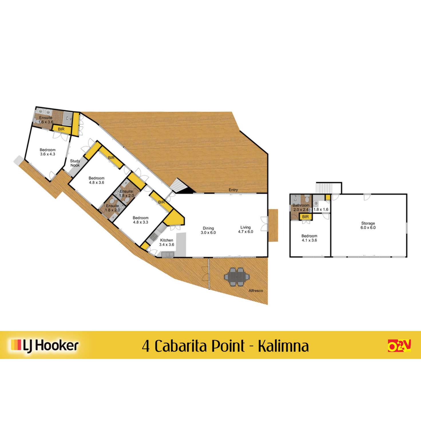 Floorplan of Homely house listing, 4 Cabarita Point, Kalimna VIC 3909