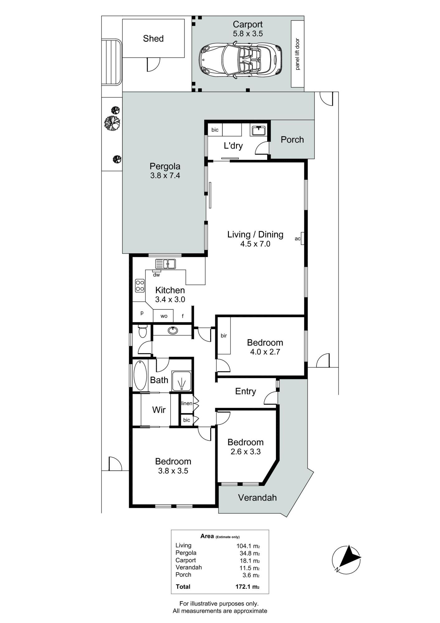 Floorplan of Homely house listing, 4 Gelland Place, West Croydon SA 5008