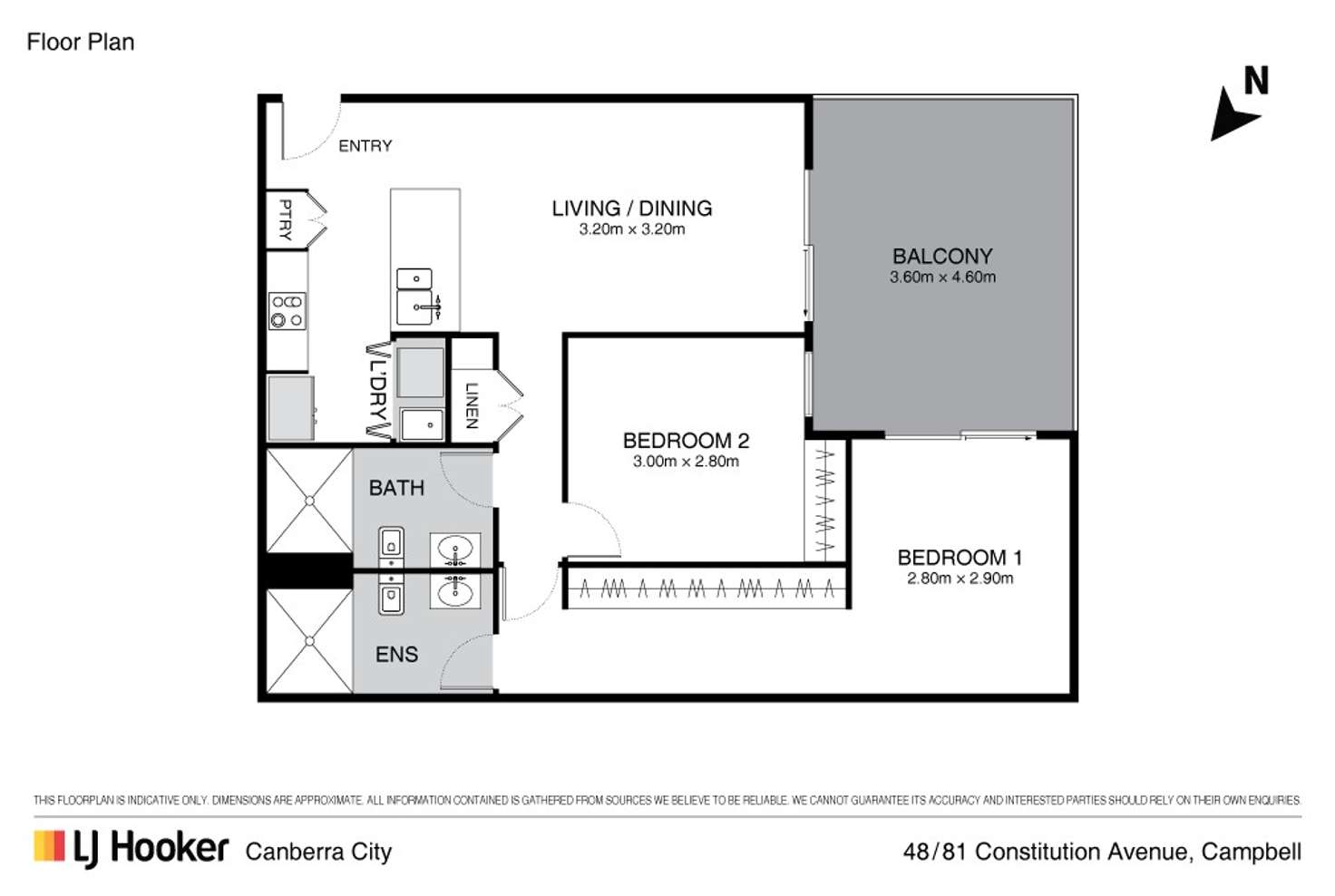 Floorplan of Homely apartment listing, 48/81 Constitution Avenue, Campbell ACT 2612