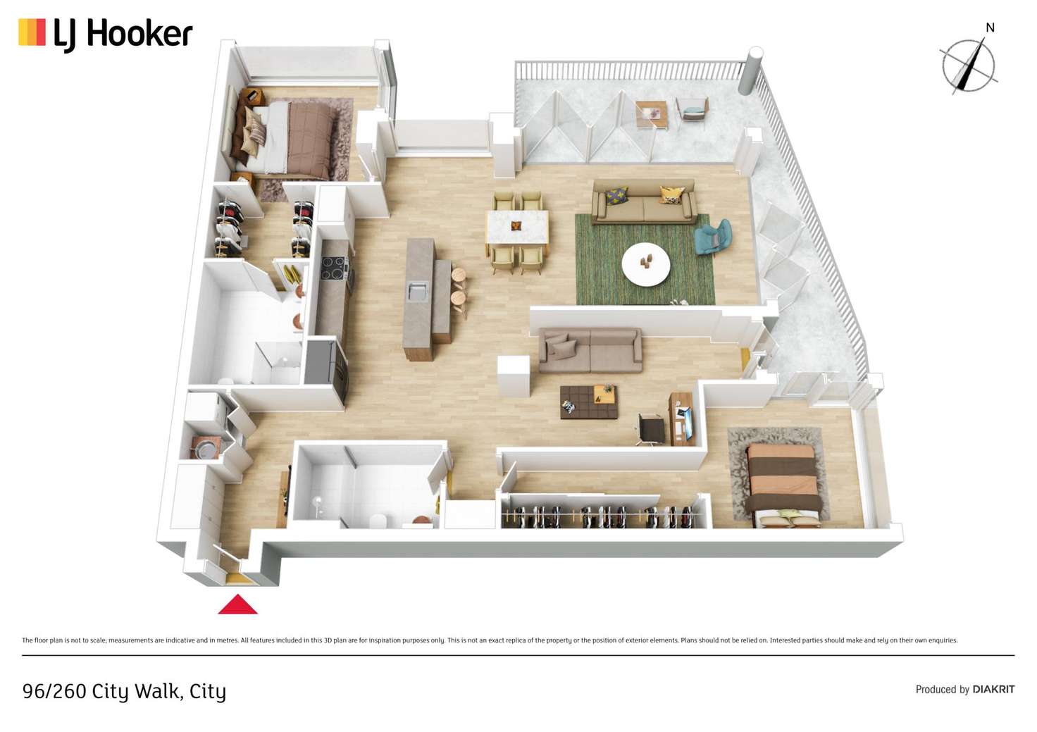 Floorplan of Homely apartment listing, 96/260 City Walk, City ACT 2601