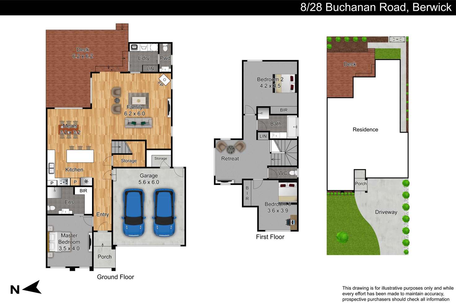 Floorplan of Homely townhouse listing, 8/28 Buchanan Road, Berwick VIC 3806