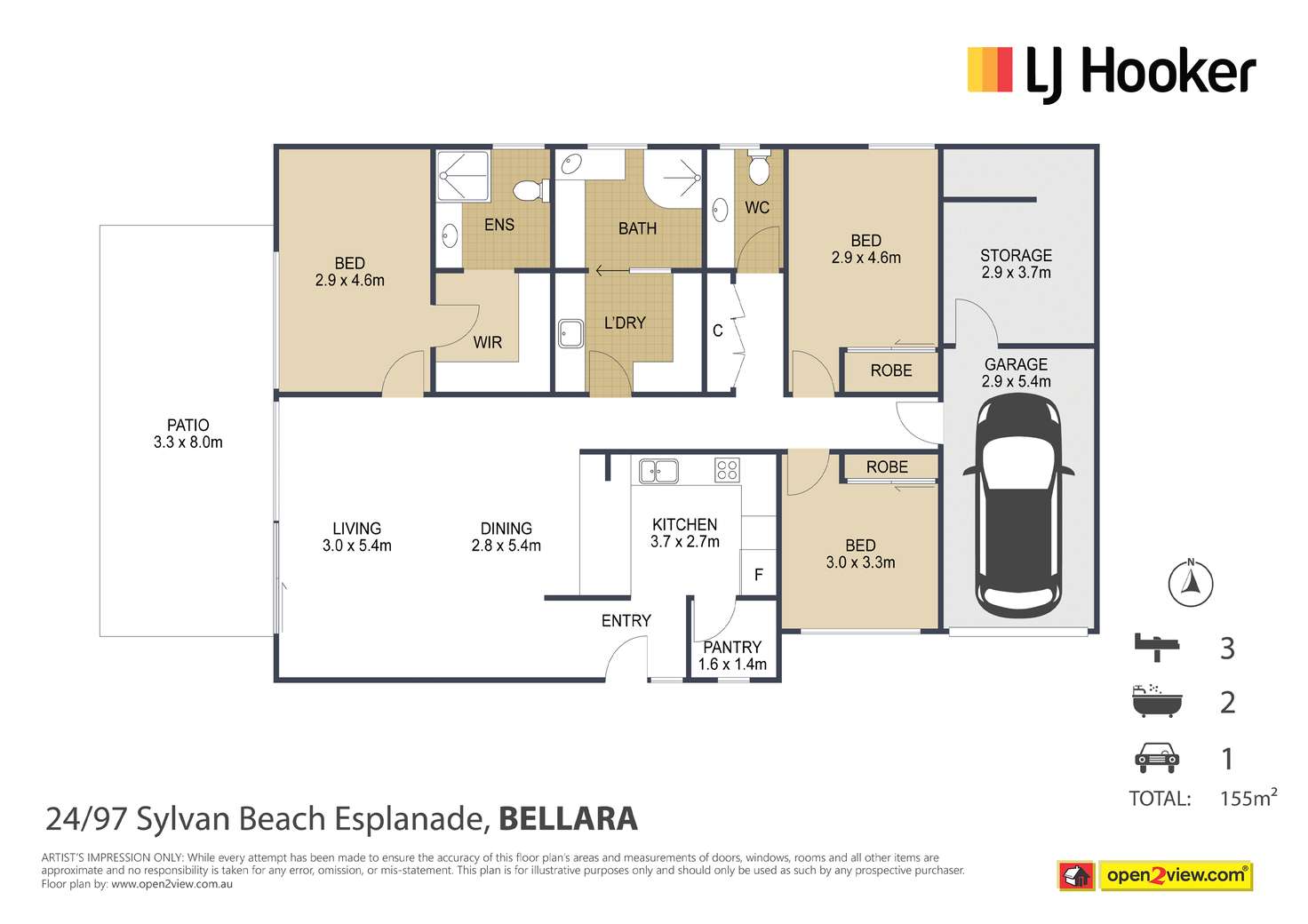 Floorplan of Homely apartment listing, 24/97 Sylvan Beach Esplanade, Bellara QLD 4507