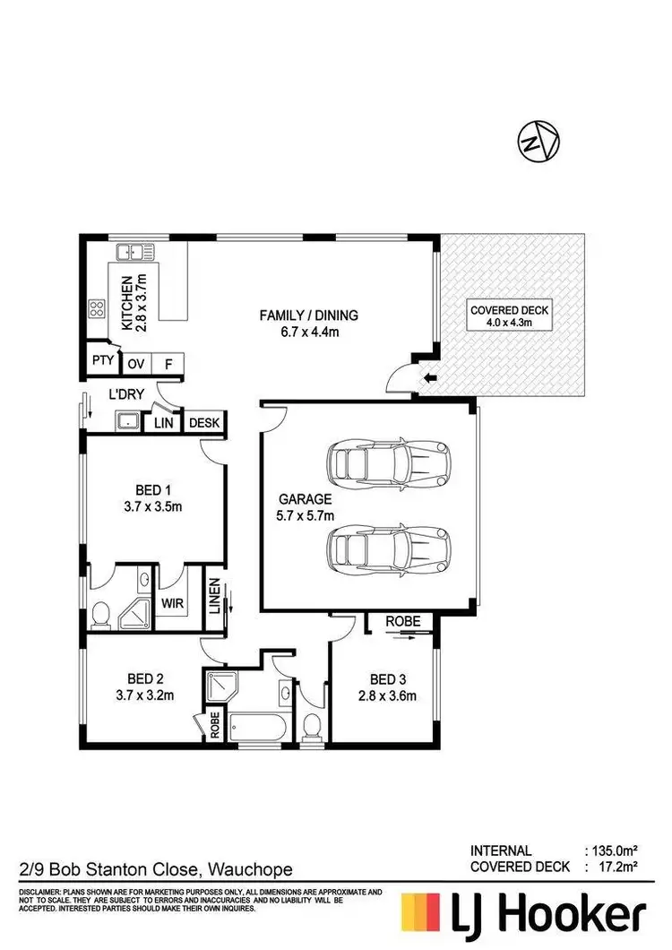 Floorplan of Homely villa listing, 2/9 Bob Stanton Close, Wauchope NSW 2446