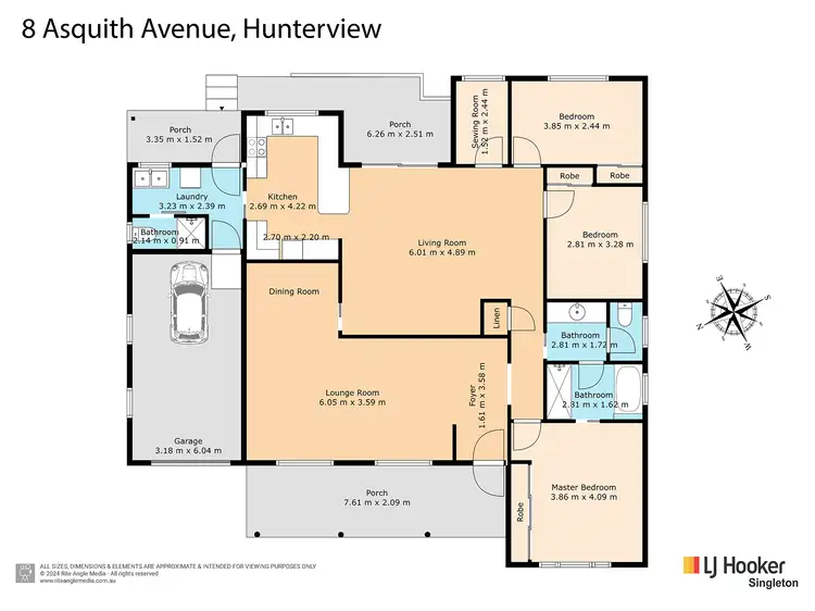 Floorplan of Homely house listing, 8 Asquith Avenue, Singleton NSW 2330