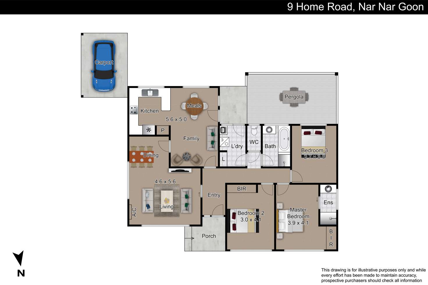 Floorplan of Homely house listing, 9 Home Road, Nar Nar Goon VIC 3812