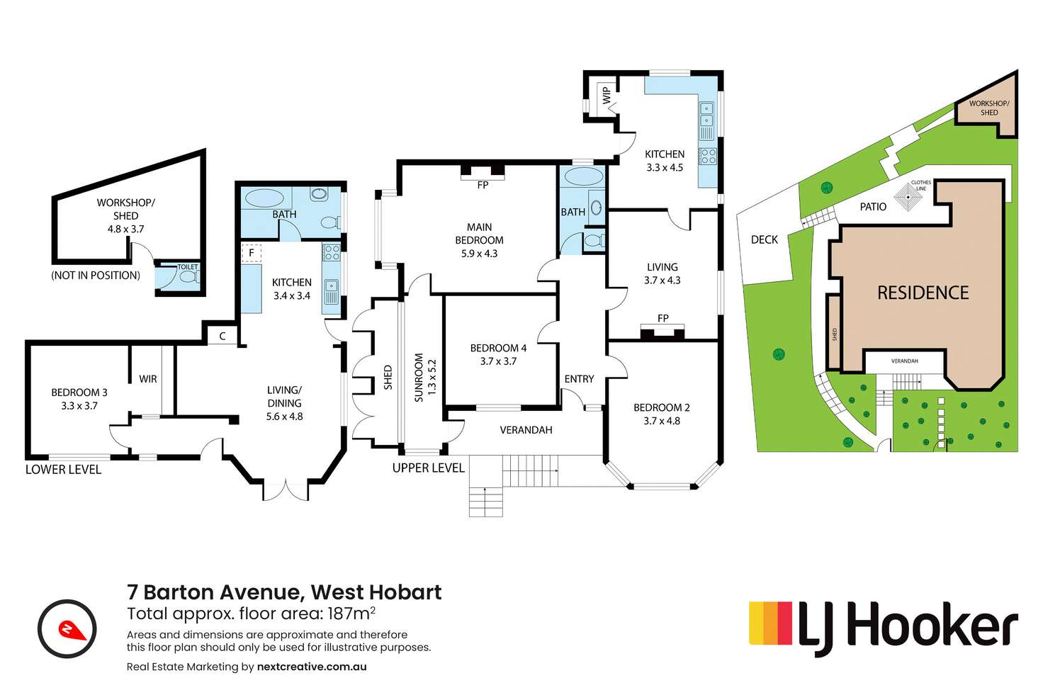 Floorplan of Homely house listing, 7 Barton Avenue, West Hobart TAS 7000