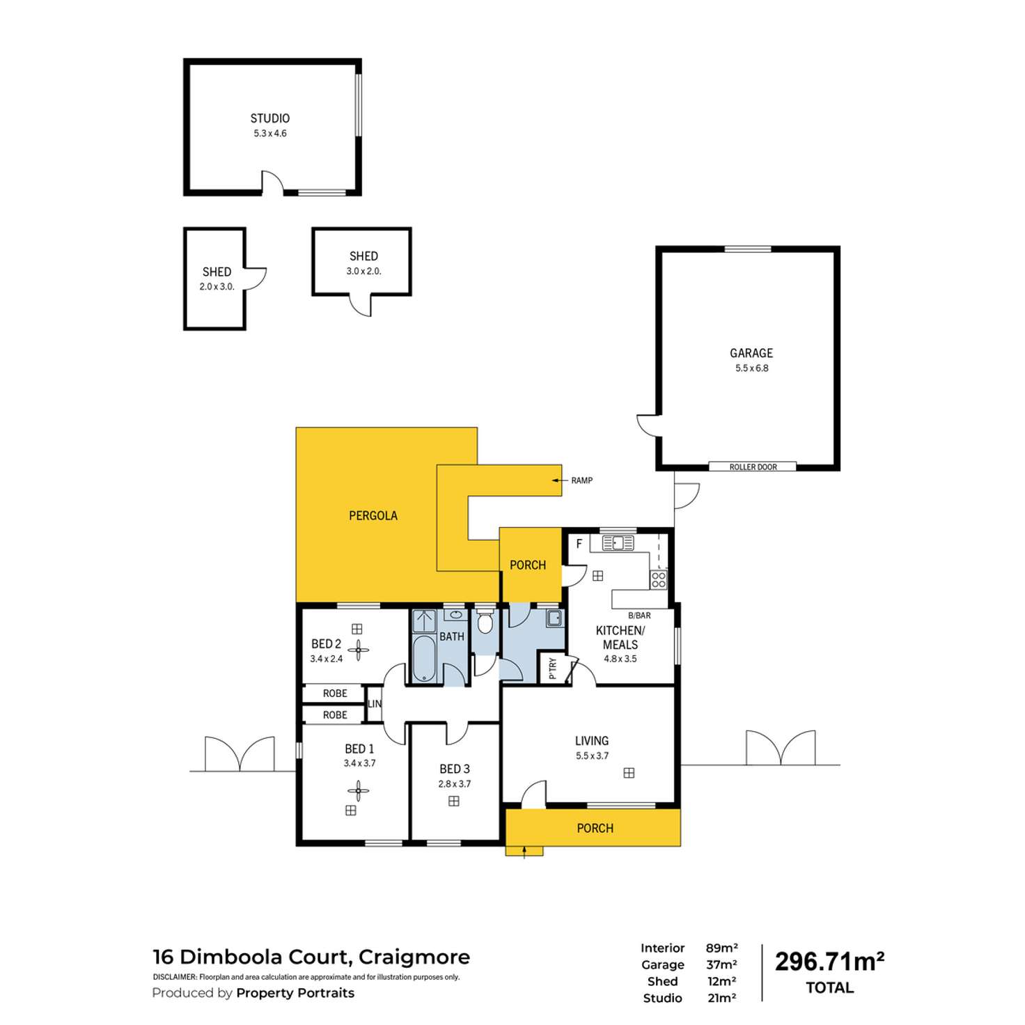Floorplan of Homely house listing, 16 Dimboola Court, Craigmore SA 5114
