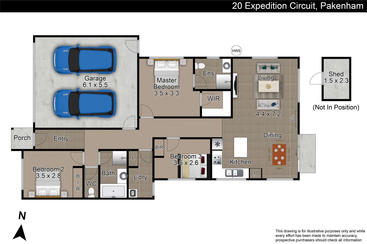 Floorplan of Homely house listing, 20 Expedition Circuit, Pakenham VIC 3810