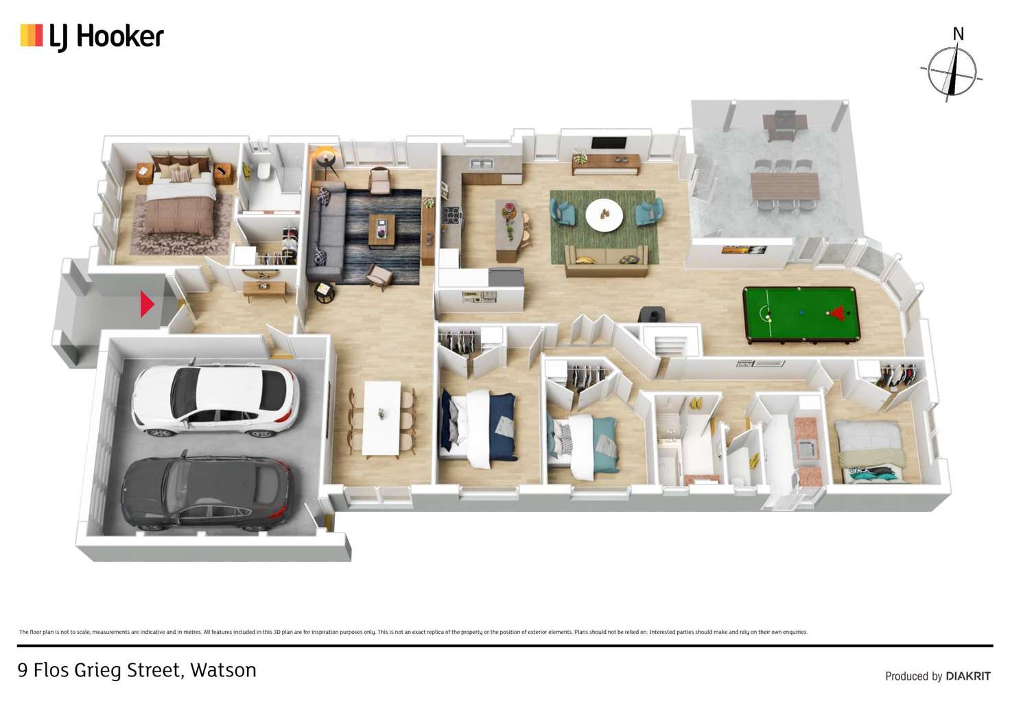 Floorplan of Homely house listing, 9 Flos Greig Street, Watson ACT 2602