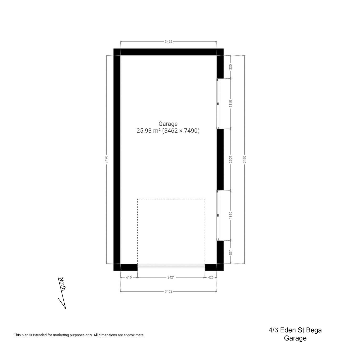 Floorplan of Homely unit listing, Unit 4/3 Eden Street, Bega NSW 2550