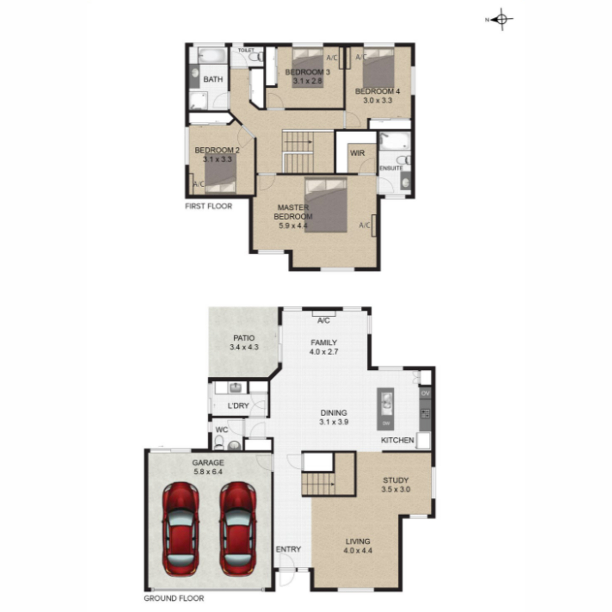 Floorplan of Homely house listing, 22 Keswick Place, Redland Bay QLD 4165