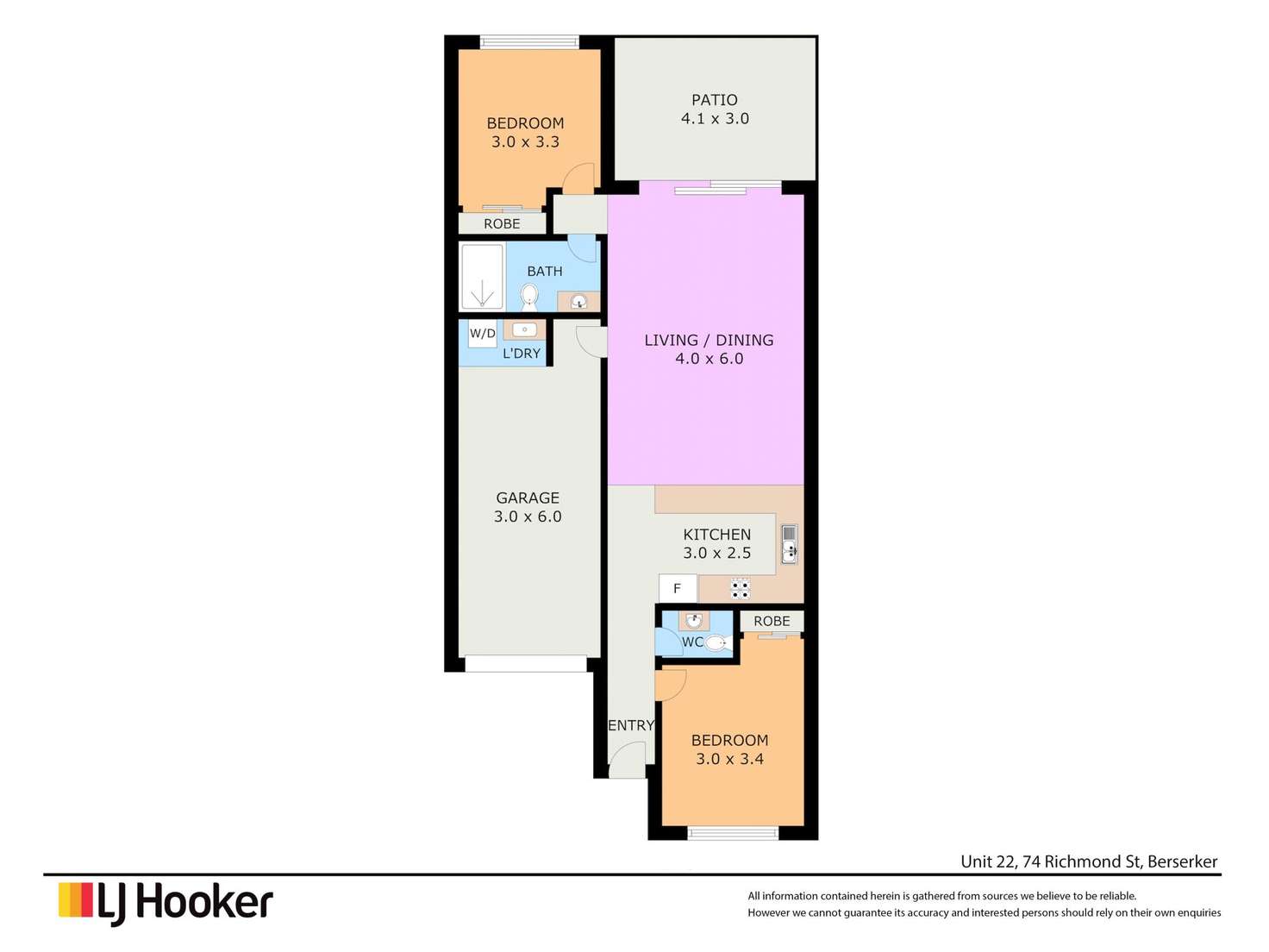 Floorplan of Homely house listing, 22/74 Richmond Street, Berserker QLD 4701
